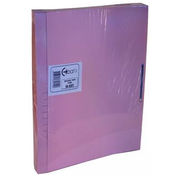 Bafix Karton Pembe Tam Kapak Dosya