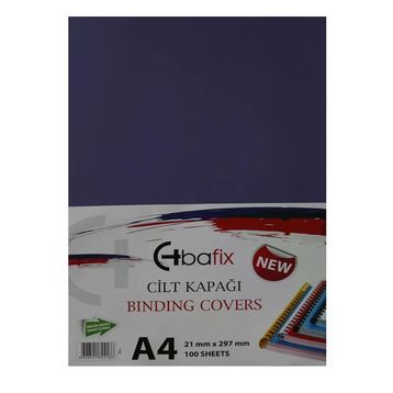 Bafix Plastik Opak A4 160 MIC Mor Cilt Kapağı