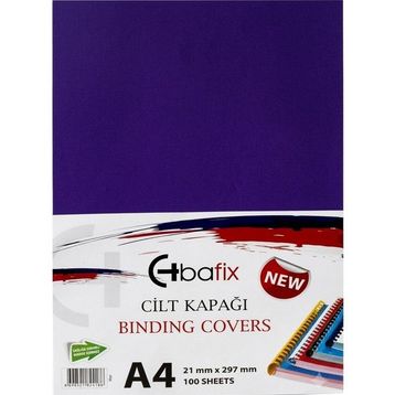 Bafix Plastik Opak A4 160 MIC Mor Cilt Kapağı