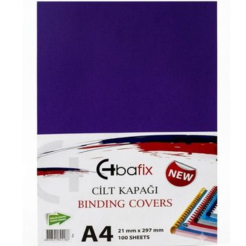 Bafix Plastik Opak A4 160 MIC Mor Cilt Kapağı