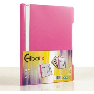 Bafix Plastik XL Pembe A4 Telli Dosya