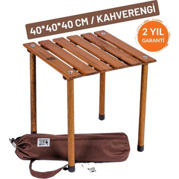 Bag The Joy Kahverengi 40x40x40 cm Rulo Kamp Masası