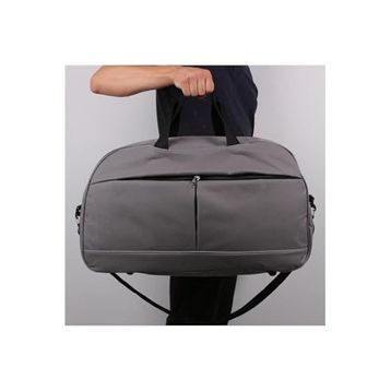 Bagacar 50x30x24 cm Unisex Gri Kumaş Plaj Spor ve Seyahat Çantası