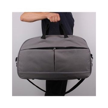 Bagacar 50x30x24 cm Unisex Gri Kumaş Plaj Spor ve Seyahat Çantası