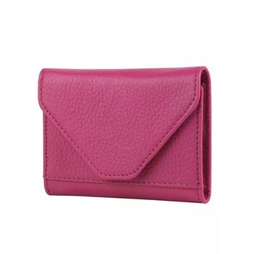 Bagacar Çok Gözlü Hakiki Deri Küçük Pembe Unisex Kartlık