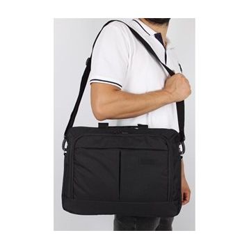Bagacar Siyah Unisex 15.6 İnç Laptop ve Evrak Çantası