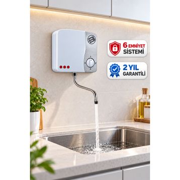 Bağdaş Premium 6 Emniyetli Mutfak Tipi Elektrikli Şofben