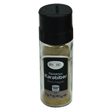 Bağdat Baharat 55 gr Öğütülmüş Karabiber Tuzluklu Kapak Cam Şişe