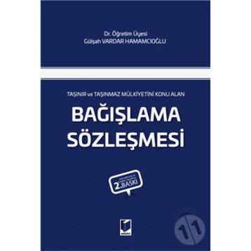 Bağışlama Sözleşmesi- Gülşah Vardar Hamamcıoğlu