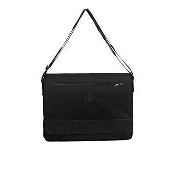 Bagorama Siyah 15 inç Unisex Postacı Çantası