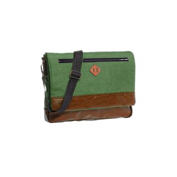 Bagorama Yeşil 15 inç Unisex Postacı Çantası