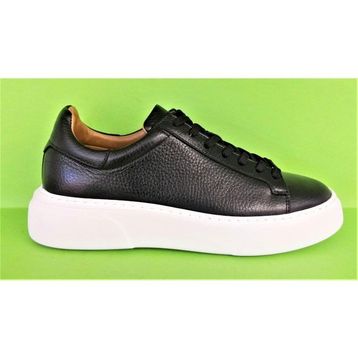 Bags Shoes 2501 Siyah Footcap Hakiki Deri Yüksek Taban Erkek Spor Ayakkabı