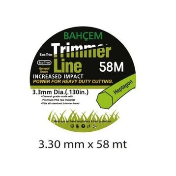 Bahçem 7 Köşe 3,30 mm 58 mt Misina