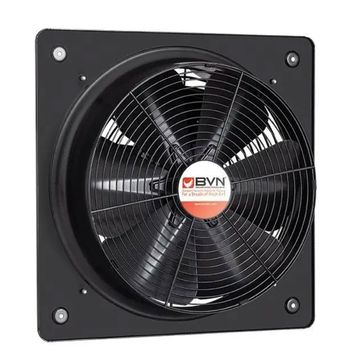 Bahçıvan 33x33 cm BSMS 250-2K 2900 D/D 230 Watt Monofaze Kare Sanayi Aspiratörü