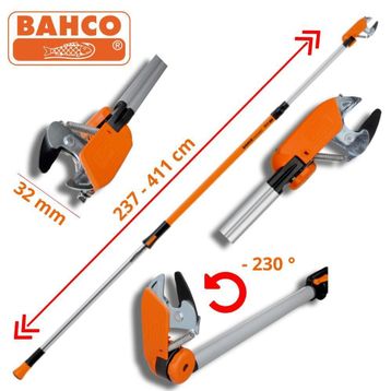 Bahco ATP-230-410 Teleskopik Yüksek Dal Budama Makası