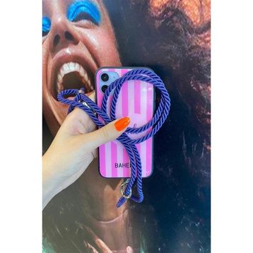 Bahels Tüm Kılıflara Uyumlu Mor Trend Telefon Boyun Askısı Charmı