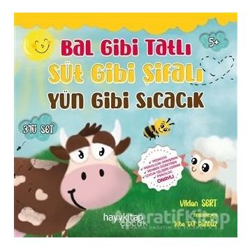 Bal Gibi Tatlı Süt Gibi Şifalı Yün Gibi Sıcacık 3’lü Set - Vildan Sert