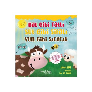 Bal Gibi Tatlı Süt Gibi Şifalı Yün Gibi Sıcacık 3’lü Set - Vildan Sert