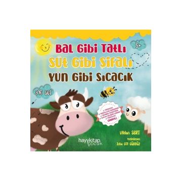 Bal Gibi Tatlı Süt Gibi Şifalı Yün Gibi Sıcacık 3’lü Set - Vildan Sert