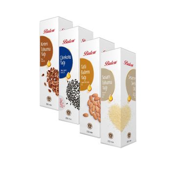 Balen 250 ml Çörek Otu-Keten Tohumu-Tatlı Badem-Susam Yağları