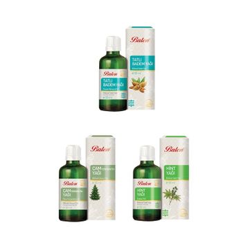 Balen 3x50 ml Badem Yağı + Çam Terebentin Yağı + Hint Yağı