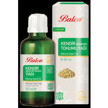 Balen 50 ml Kenevir Tohumu Yağı