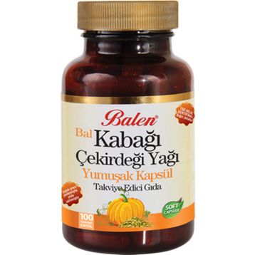 Balen Bal Kabağı Çekirdeği Yağı 100 Kapsül