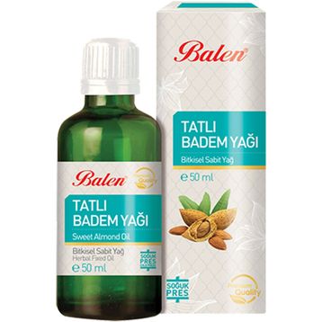 Balen Doğal Tatlı Badem Yağı 50 ml