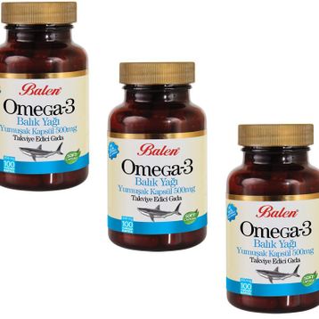 Balen Omega-3 650 mg İçeren 100 Kapsül Balık Yağı