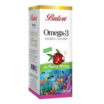 Balen Omega-3 İçeren Vişne Aromalı 150 ml Balık Yağı