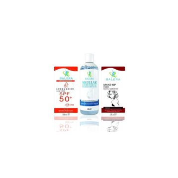Balera Sun Care 50+ & Makyaj Sabitleyici & Micellar Makyaj Temizleme Suyu