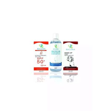 Balera Sun Care 50+ & Makyaj Sabitleyici & Micellar Makyaj Temizleme Suyu