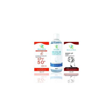 Balera Sun Care 50+ & Makyaj Sabitleyici & Micellar Makyaj Temizleme Suyu