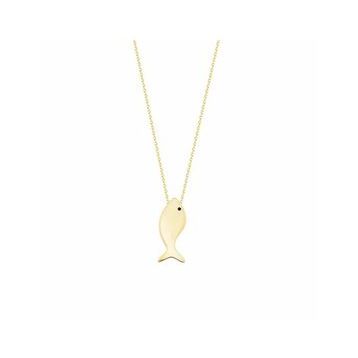 Balık 14K Gold Altın Kolye