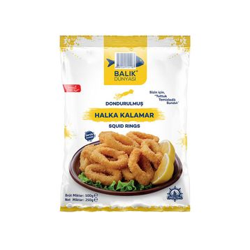 Balık Dünyası 500 gr Dondurulmuş Halka Kalamar