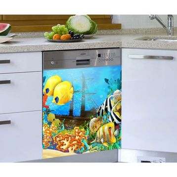 Balıklar Bulaşık Makinesi Sticker