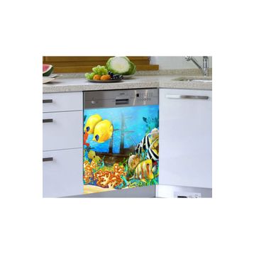 Balıklar Bulaşık Makinesi Sticker