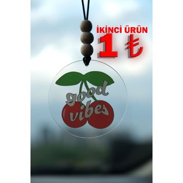 Balkhoon Good Vibes Kiraz Dikiz Aynası Süsü
