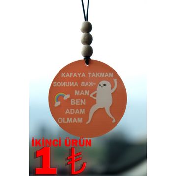 Balkhoon Kafaya Takmam Ben Adam Olmam Dikiz Aynası Süsü