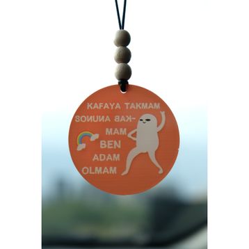 Balkhoon Kafaya Takmam Ben Adam Olmam Dikiz Aynası Süsü