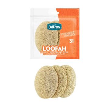 Balmy Naturel Loofah Yüz 3'lü Peeling Disk