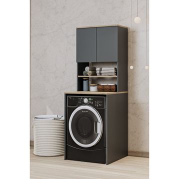 Balneom Bn5 Üst Dolaplı Çamaşır Makinesi Dolabı