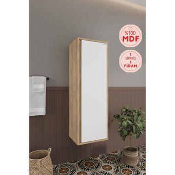 Balneom Gül 120 cm Banyo Boy Dolabı