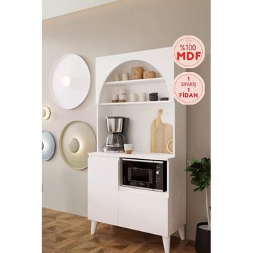 Balneom Pera 90 cm MDF Kahve Köşesi