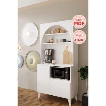 Balneom Pera 90 cm MDF Kahve Köşesi