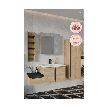 Balneom Zakkum 100 cm Banyo Dolabı ve Rafı