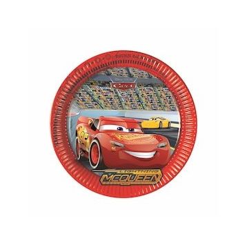 Balon Evi LDC8071 23 cm Cars 3 8 Adet Kağıt Tabak