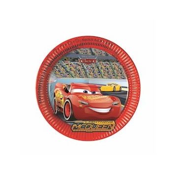 Balon Evi LDC8071 23 cm Cars 3 8 Adet Kağıt Tabak