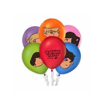 Balon Evi LRT9592 100'lü Paket Rafadan Tayfa 12 Baskılı Pastel Balon