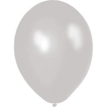 Balon Evi Metalik Beyaz 12 inç 100'lü Balon